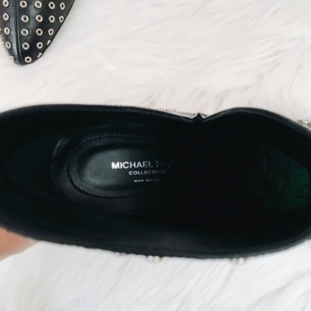 MICHAEL KORS Angelina Grommeted Ankle Boots-NEW - Picture 4 of 7